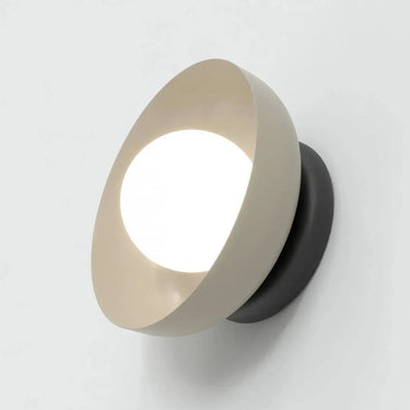 OZZY 1-lichts wandlamp – mokka/beige