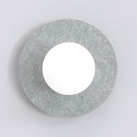 Calma wandlamp wit glas 1-lichts grijs