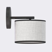 Eco wandlamp textiel 1-lichts grijs