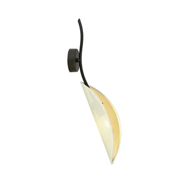 LOTUS 1-lichts wandlamp - Wit/Goud