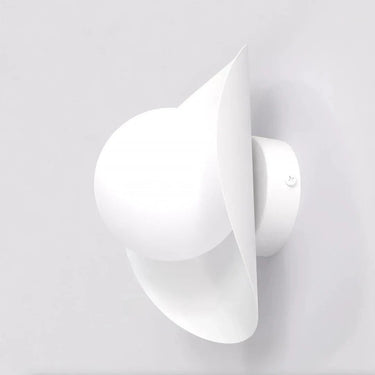 FIERO 1-lichts wandlamp - Wit glas