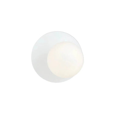 OSLO 1-lichts wandlamp - Wit glas