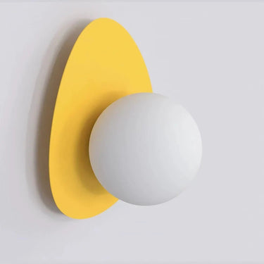 OVO 1-lichts wandlamp - Oranje frame