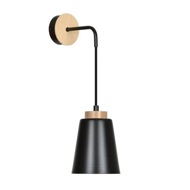 BOLERO 1-lichts wandlamp - Zwart frame