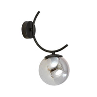 Emibig BOSTON 1-lichts wandlamp - Smoked glas