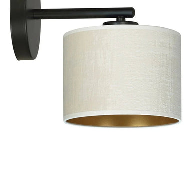 HILDE 1-lichts wandlamp - Wit fluweel