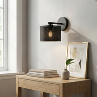 Lux wandlamp 1-lichts zwart