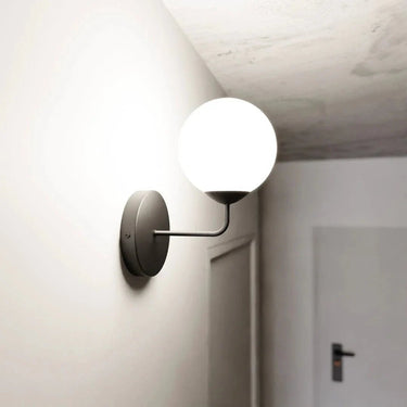 1-lichts wandlamp K1 Pregos – Zwart