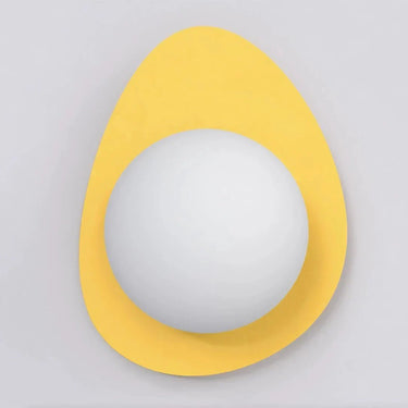 OVO 1-lichts wandlamp - Oranje frame