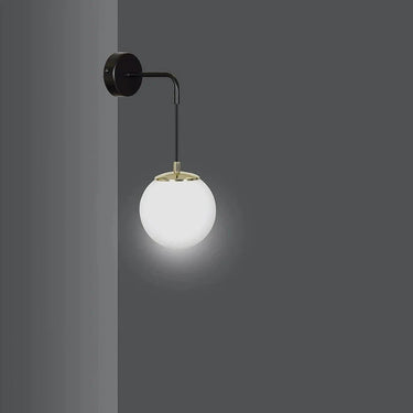 OGNIS 1-lichts wandlamp – zwart