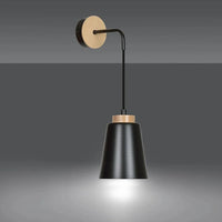 Emibig BOLERO 1-lichts wandlamp - Zwart frame