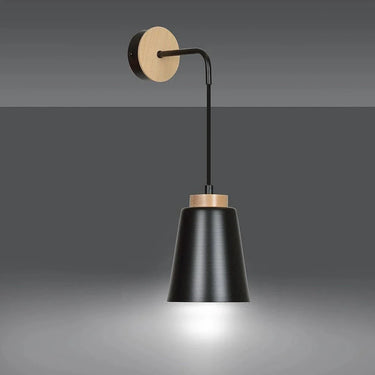 BOLERO 1-lichts wandlamp - Zwart frame