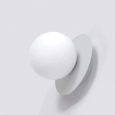 K1 1-lichts wandlamp - Wit glas