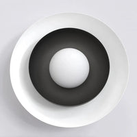 Emibig POPPI 1-lichts wandlamp - Wit zwart