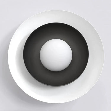 POPPI 1-lichts wandlamp - Wit zwart