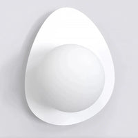 Emibig OVO 1-lichts wandlamp - Wit glas