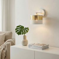 Lux wandlamp 1-lichts wit goud