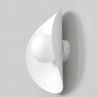 FIERO XL 1-lichts wandlamp - Wit glas