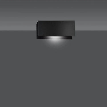 GENTOR 1-lichts wandlamp - Zwart frame