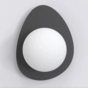 OVO 1-lichts wandlamp – zwart
