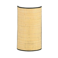 Emibig ASTON 1-lichts wandlamp - Rotan kap