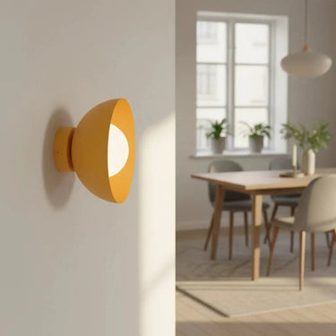 BIBI 1-lichts wandlamp - Oranje frame