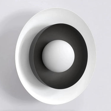 POPPI 1-lichts wandlamp - Wit zwart