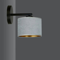 Emibig HILDE 1-lichts wandlamp - Grijs fluweel - Mooier Thuis