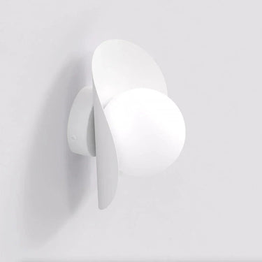 FIERO 1-lichts wandlamp - Wit glas
