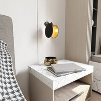 Emibig PATTERN 1-lichts wandlamp - Zwart/Goud - Mooier Thuis