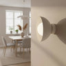 BIBI 1-lichts wandlamp – wit - sfeervol in een Minimalistisch interieur