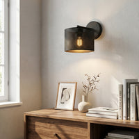 Lux wandlamp 1-lichts zwart
