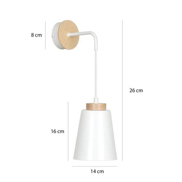 BOLERO 1-lichts wandlamp - Wit