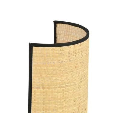 ASTON 1-lichts wandlamp - Rotan kap