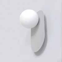 Emibig VIVA 1-lichts wandlamp - Wit glas - Grijs frame - Mooier Thuis