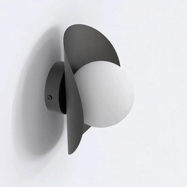 FIERO 1-lichts wandlamp - Zwart wit