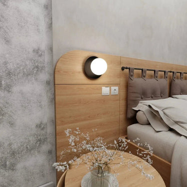 MINERVA 1-lichts wandlamp – zwart