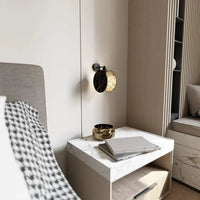 Emibig K1 1-lichts wandlamp - Zwart marmer patroon - Mooier Thuis