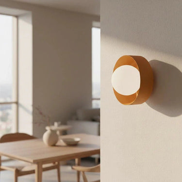 LULU 1-lichts wandlamp - Oranje frame