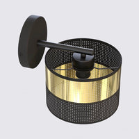 Lux wandlamp 1-lichts goud zwart