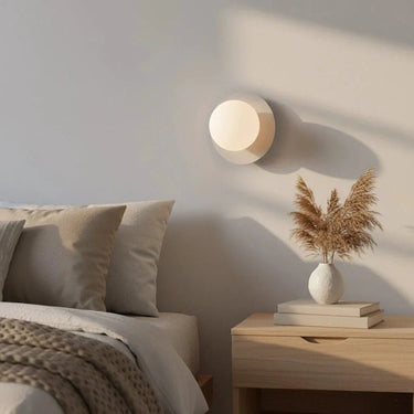 K1 1-lichts wandlamp - Wit glas