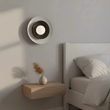 POPPI 1-lichts wandlamp - Wit zwart
