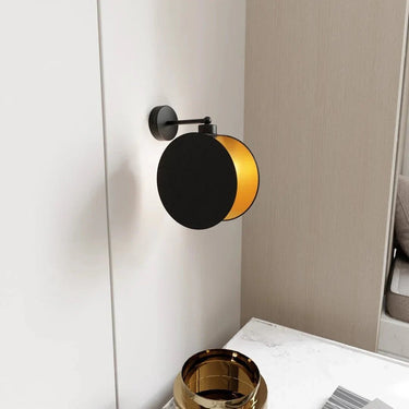 PATTERN 1-lichts wandlamp - Zwart/Goud