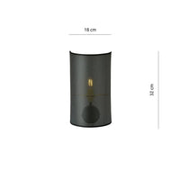 ASTON 1-lichts wandlamp - Zwart Goud - afbeelding 2