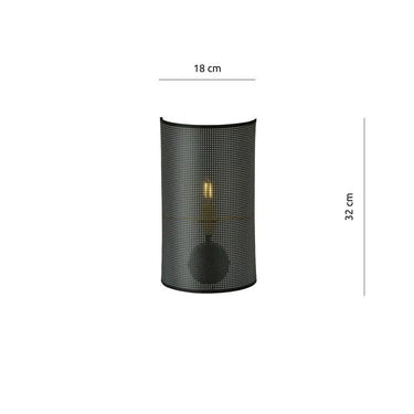 ASTON 1-lichts wandlamp - Zwart Goud