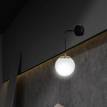 OGNIS 1-lichts wandlamp – zwart