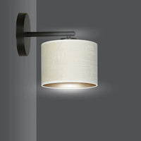 HILDE 1-lichts wandlamp - Wit fluweel - afbeelding 2