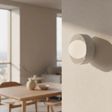 LULU 1-lichts wandlamp - Wit glas