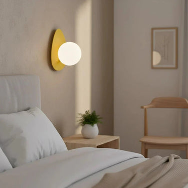 OVO 1-lichts wandlamp - Oranje frame