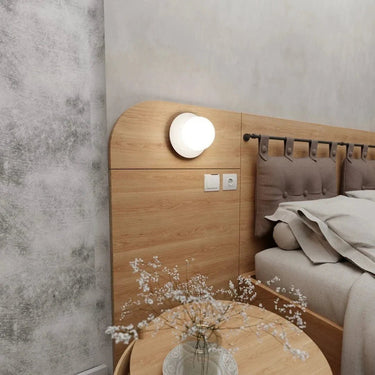 MINERVA 1-lichts wandlamp – Wit